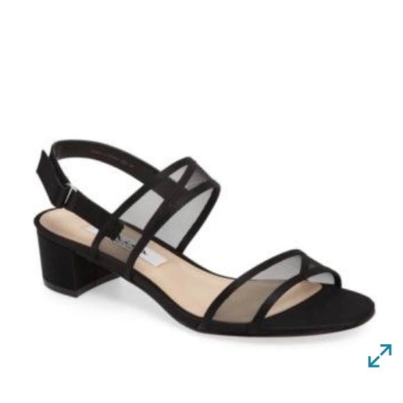 Nina Shoes - Nina Ganice Mesh Strap Sandal Sz 9 Black Low Heel